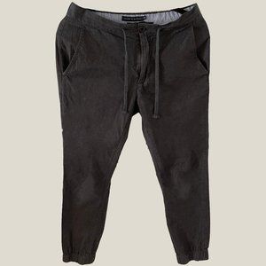 SALE XS TOMMY HILFIGER GREY WOOL COTTON SLIM FIT CHINO JOGGER